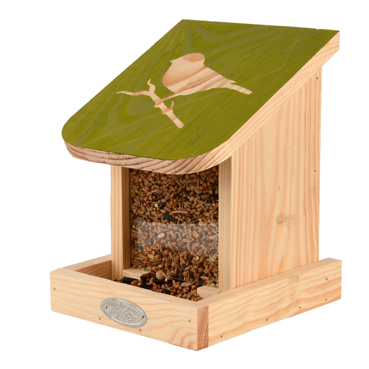 Wandsaatsilo mit Vogelmotiv