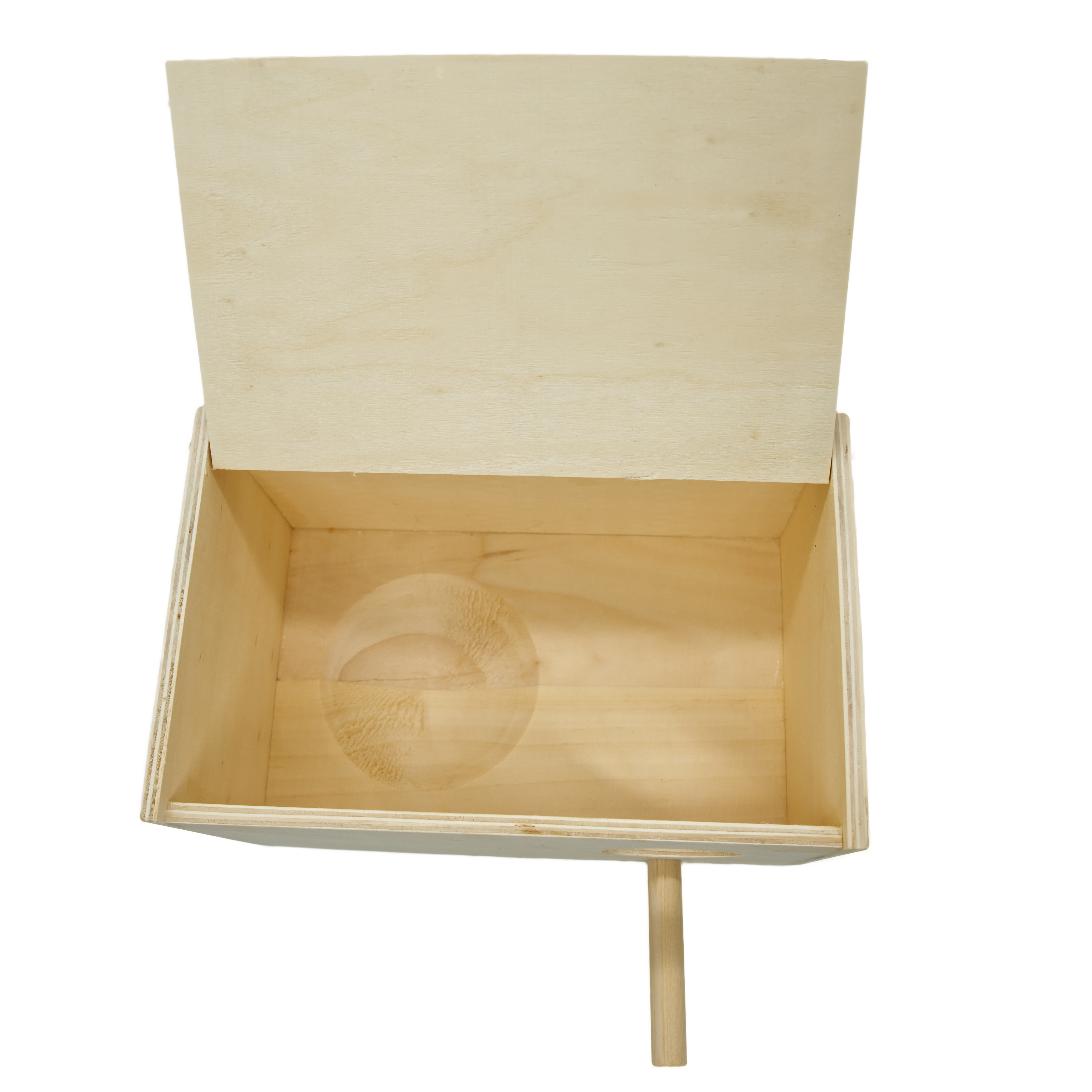 sw12120_wellensittich_nistkasten_loch_rechts_koernerbude1 Wellensittich Nistkasten Loch rechts 21 x 13 x 12,5 cm