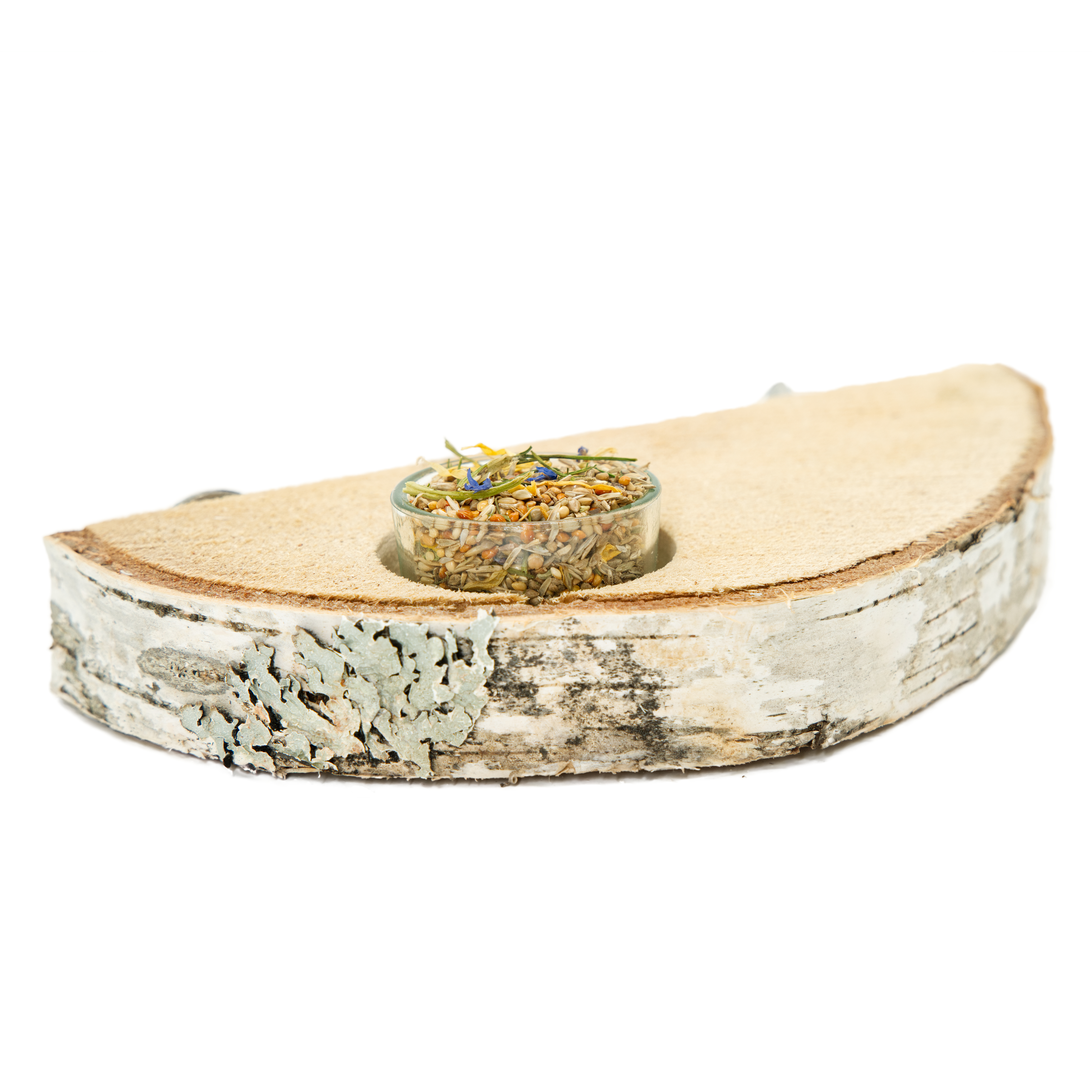 sitzbrett_mit_glasnapf_fuer_voegel_und_nagetiere_koernerbude Natur Sitzbrett mit Glasnapf ca. 20 cm