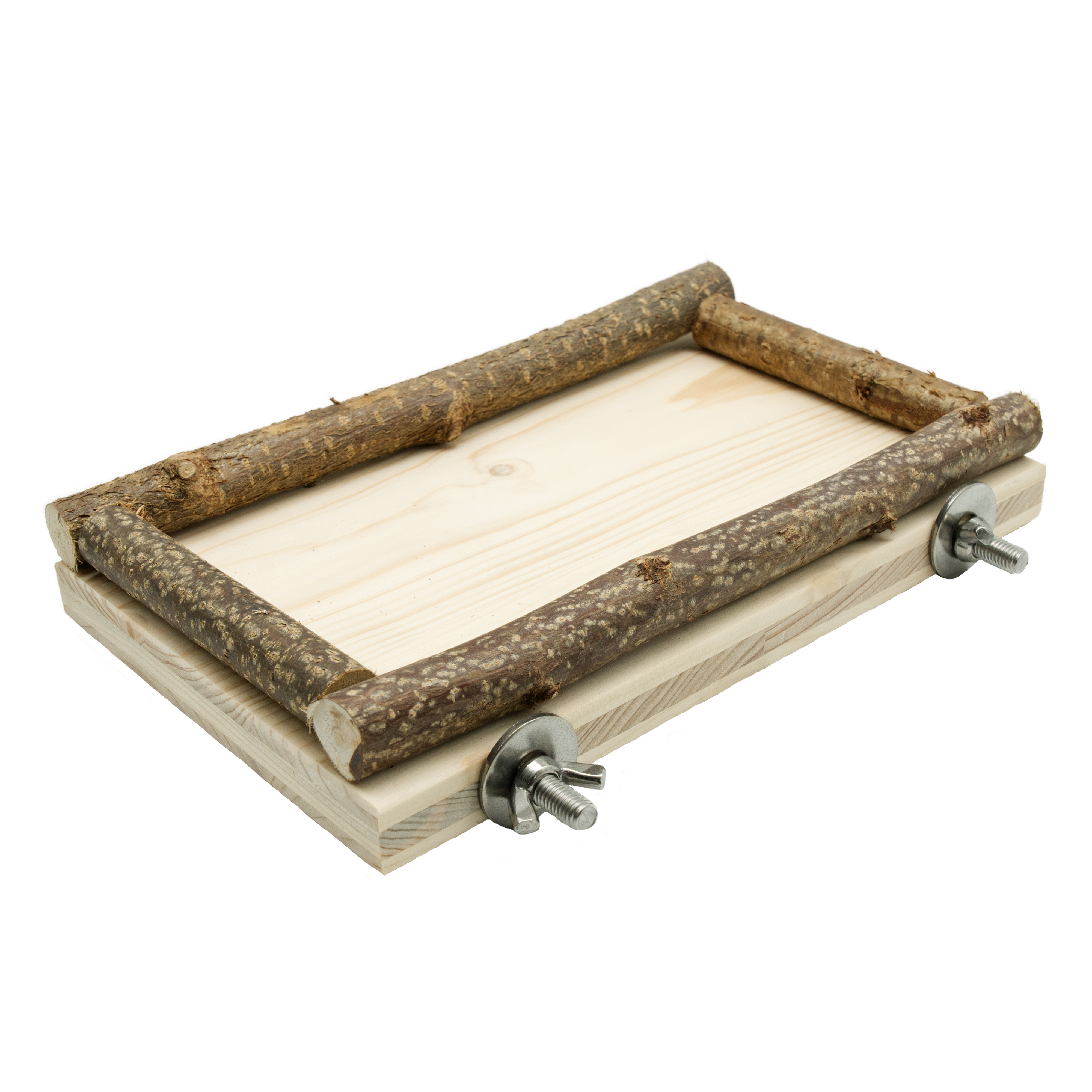 koernerbude_sitzbrett_25x10x2cm_fuer_nagetiere_und_voegel Körnerbude Futtersitzbrett, Edelstahl 20 x 10 cm