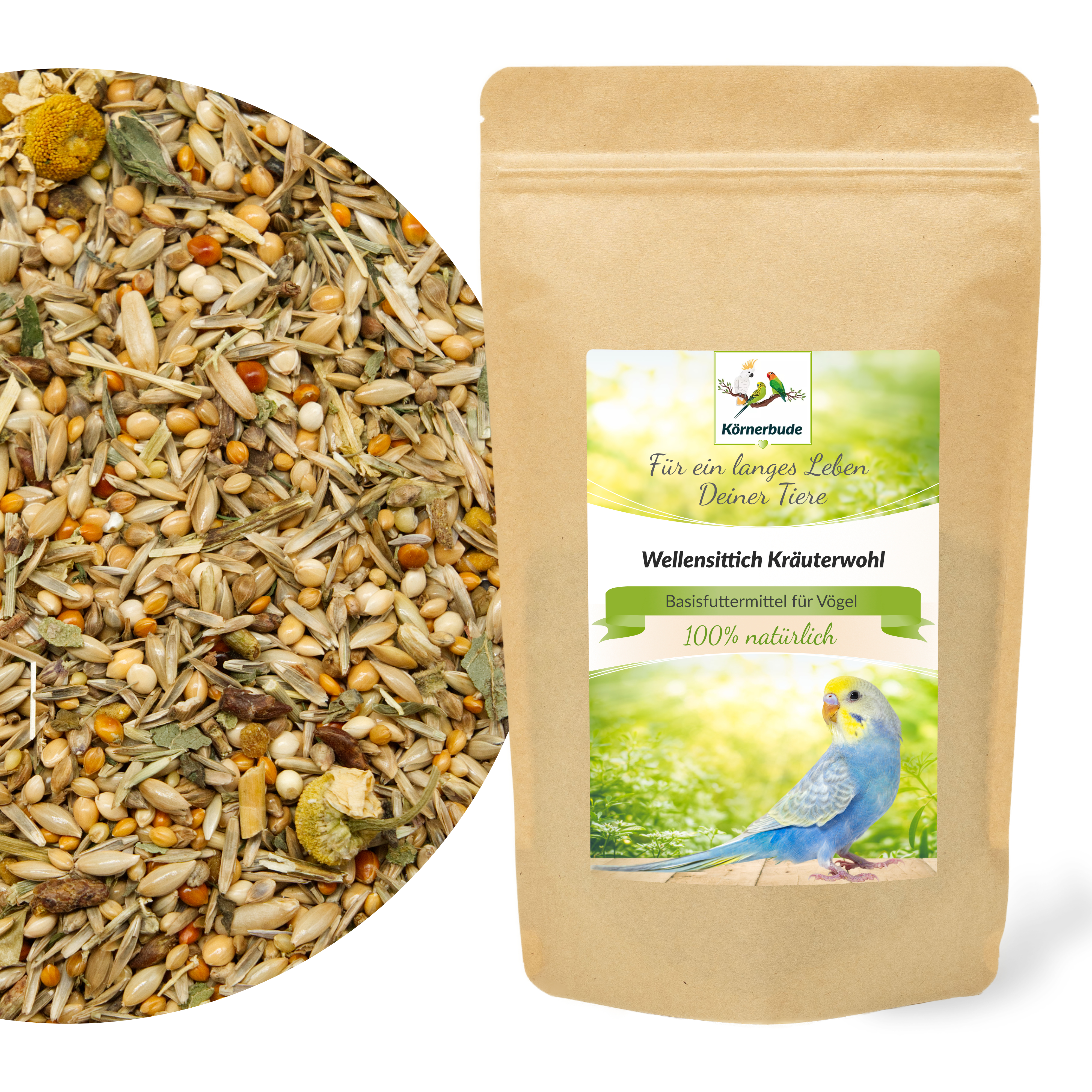 wellensittich_kraeuterwohl_koernerbude_wellensittichfutter Wellensittich Kräuterwohl