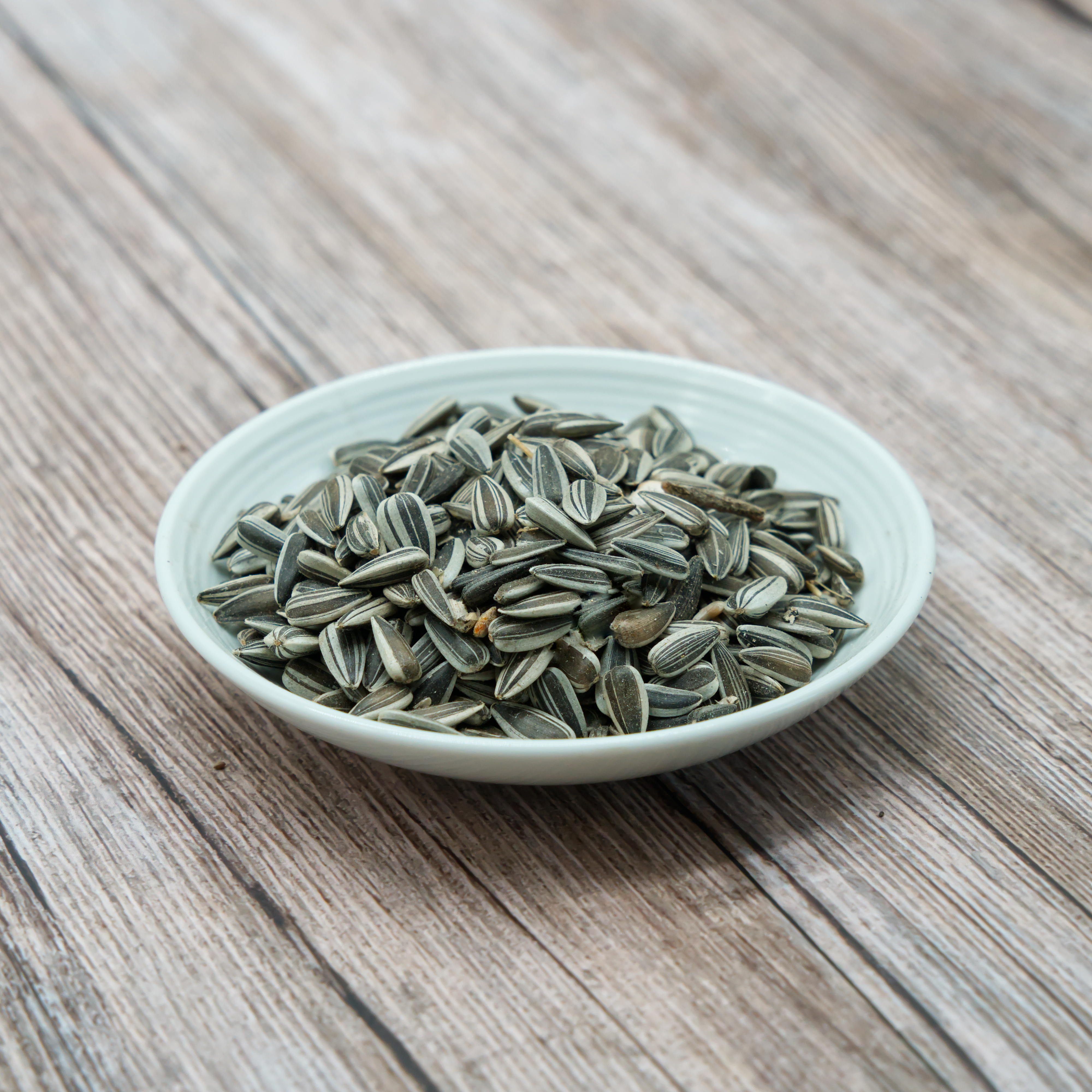 Sonnenblumenkerne, gestreift