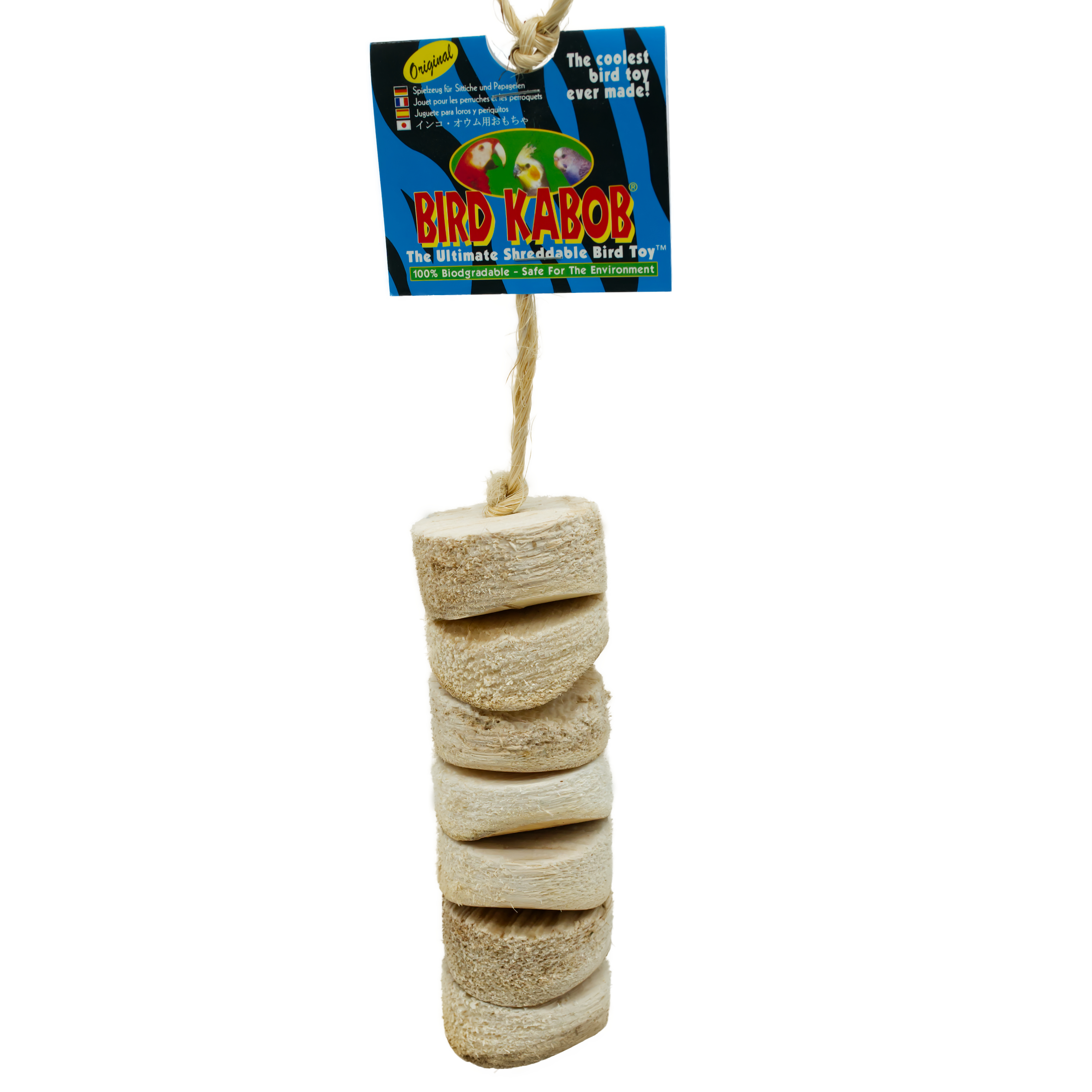 ole_bird_kabob_schredderspielzeug_fuer_sittiche_koernerbude Mini Bird Kabob