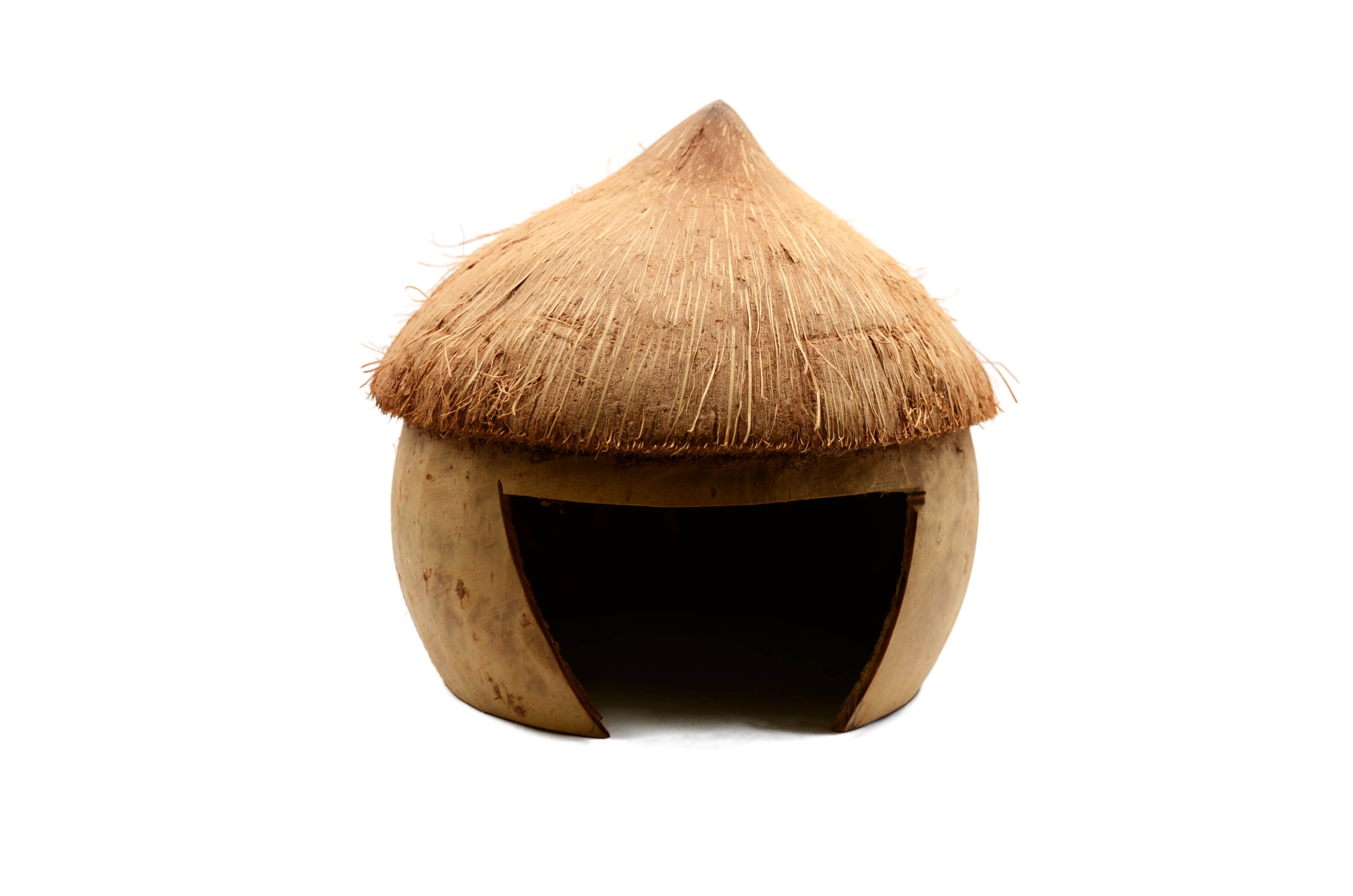 Kokoshaus-Nager Kokos-Haus in Natur, Maße ca. 15x10cm