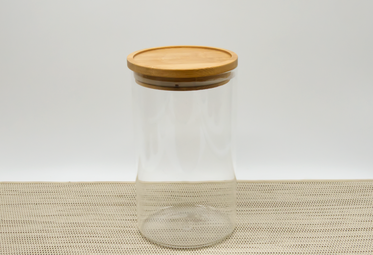 Vorratsglas 900 ml mit Bambusdeckel