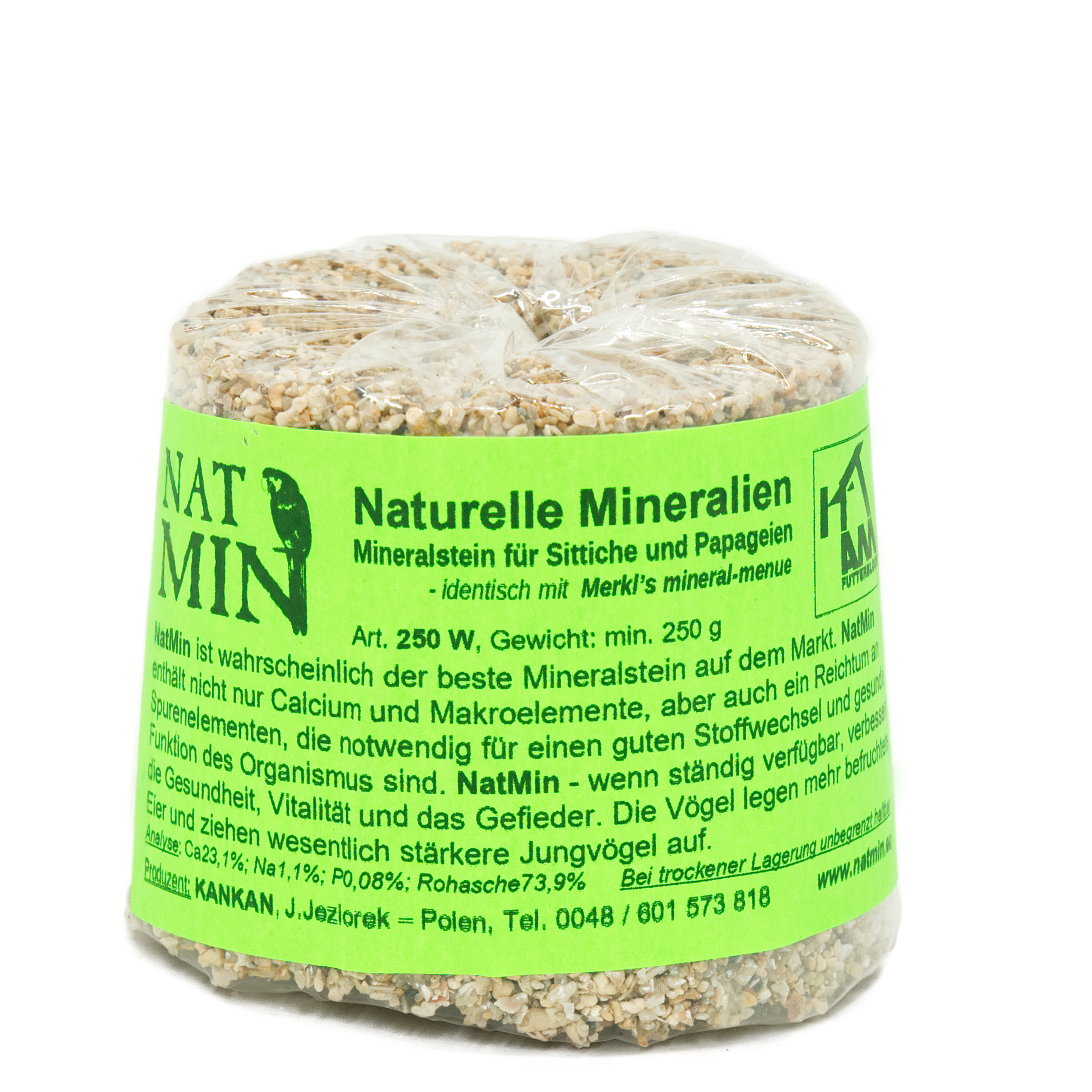 NatMin 250W für Sittiche und Papageien 250g