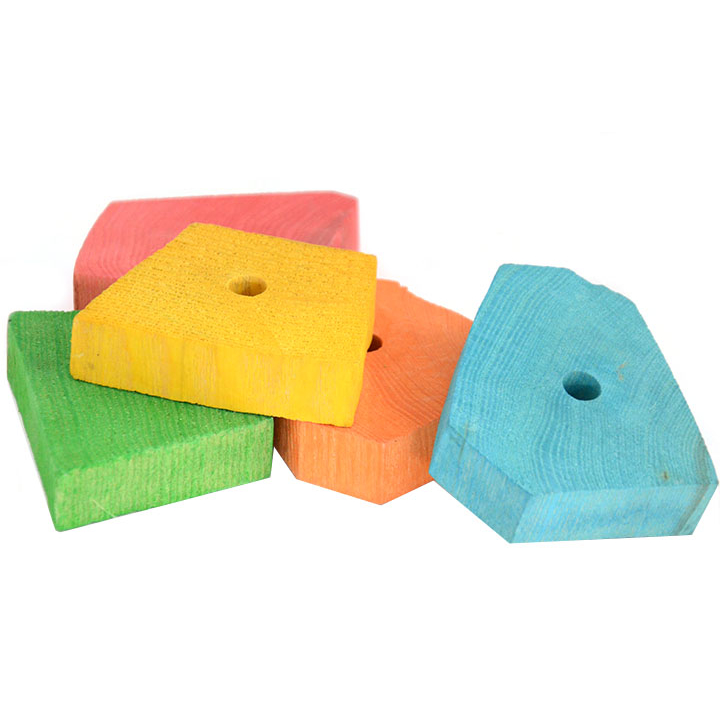 Holzklötze bunt 7x2cm