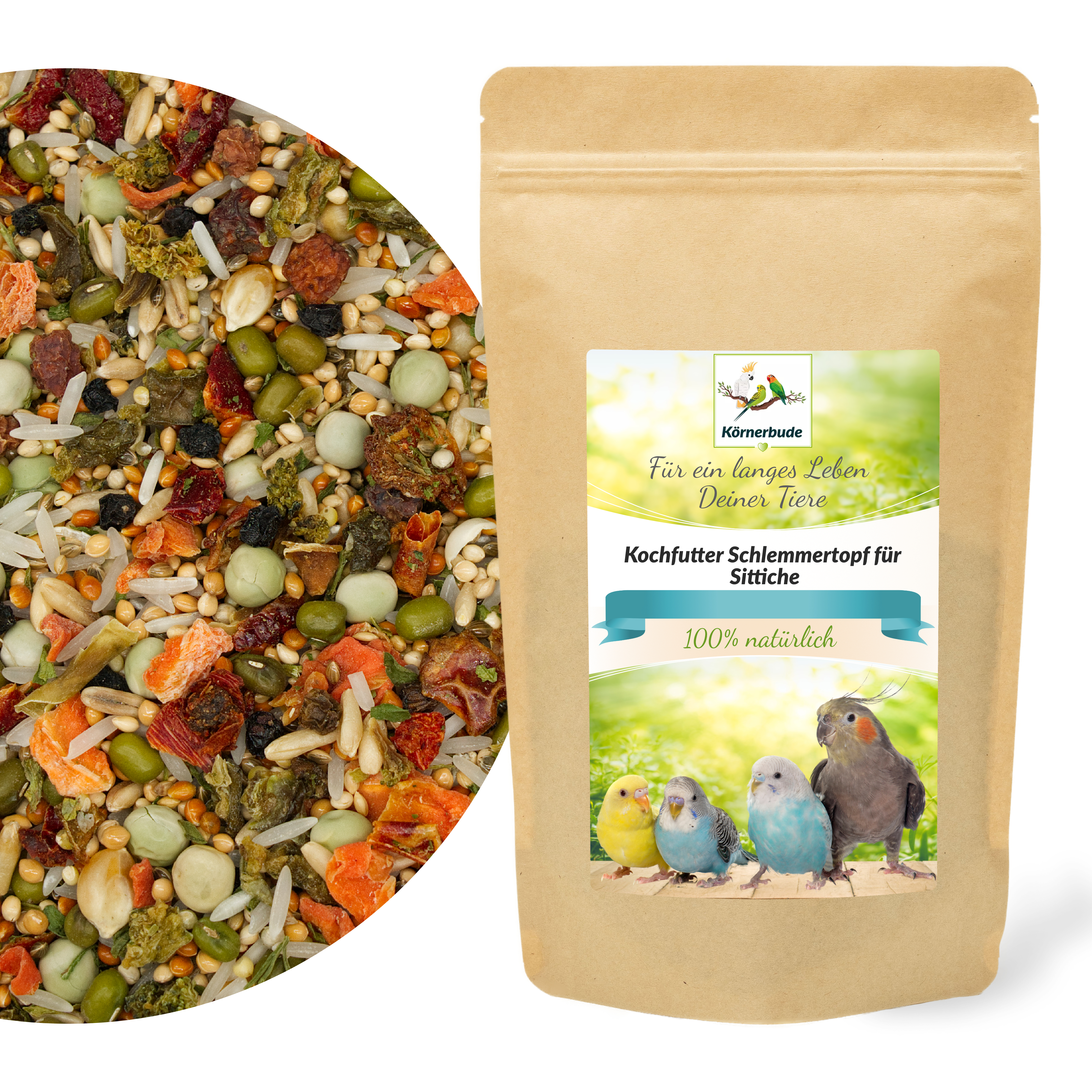 kochtfutter_schlemmertopf_fuer_sittiche_koernerbude_shopbild Kochfutter Schlemmertopf für Sittiche