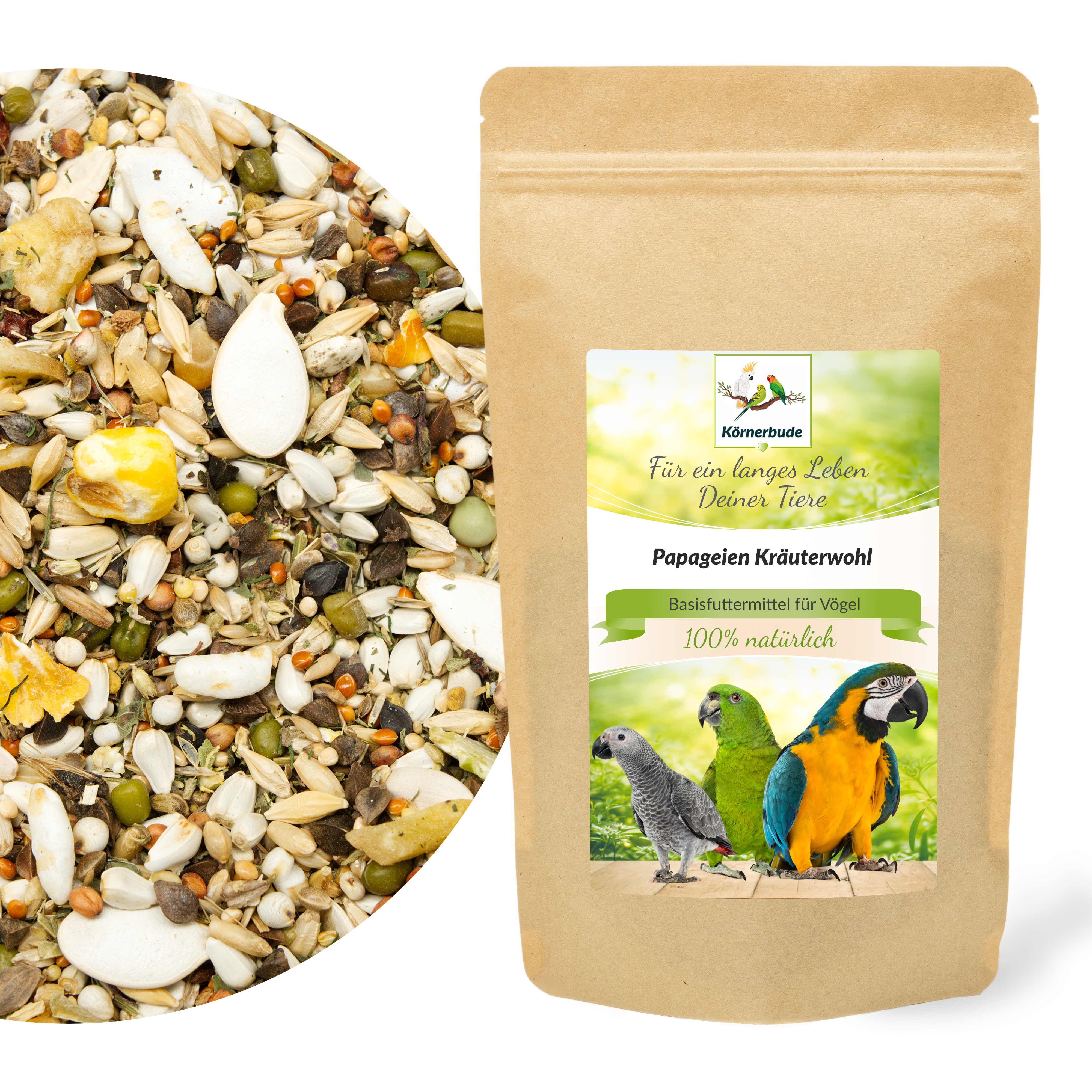 papageien_kraeuterwohl_koernerbude_papageienfutter_shopbilder Papageien Kräuterwohl