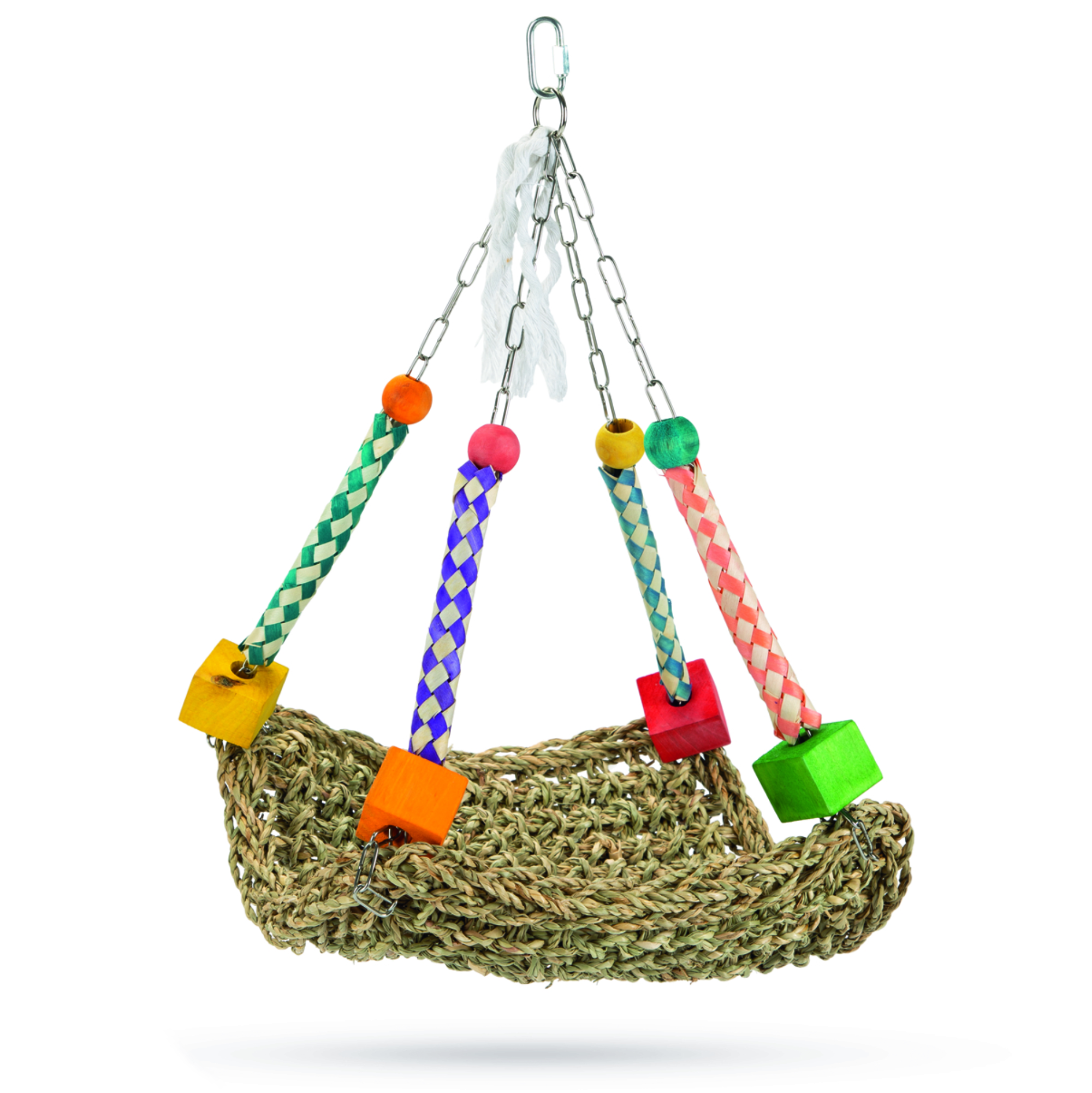 seegras_vogelspielzeug_nykie_30x30x27cm_koernerbude Seegras Vogelspielzeug Nykie 30x30x27