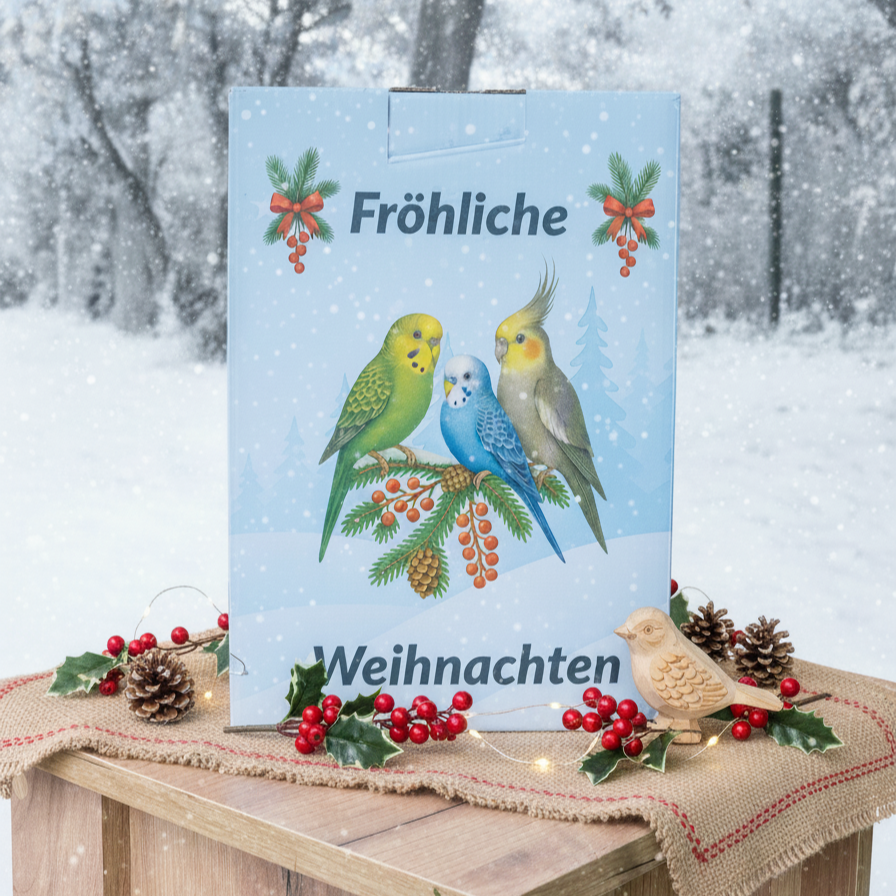 Körnerbude Adventskalender für Sittiche & Kleinpapageien
