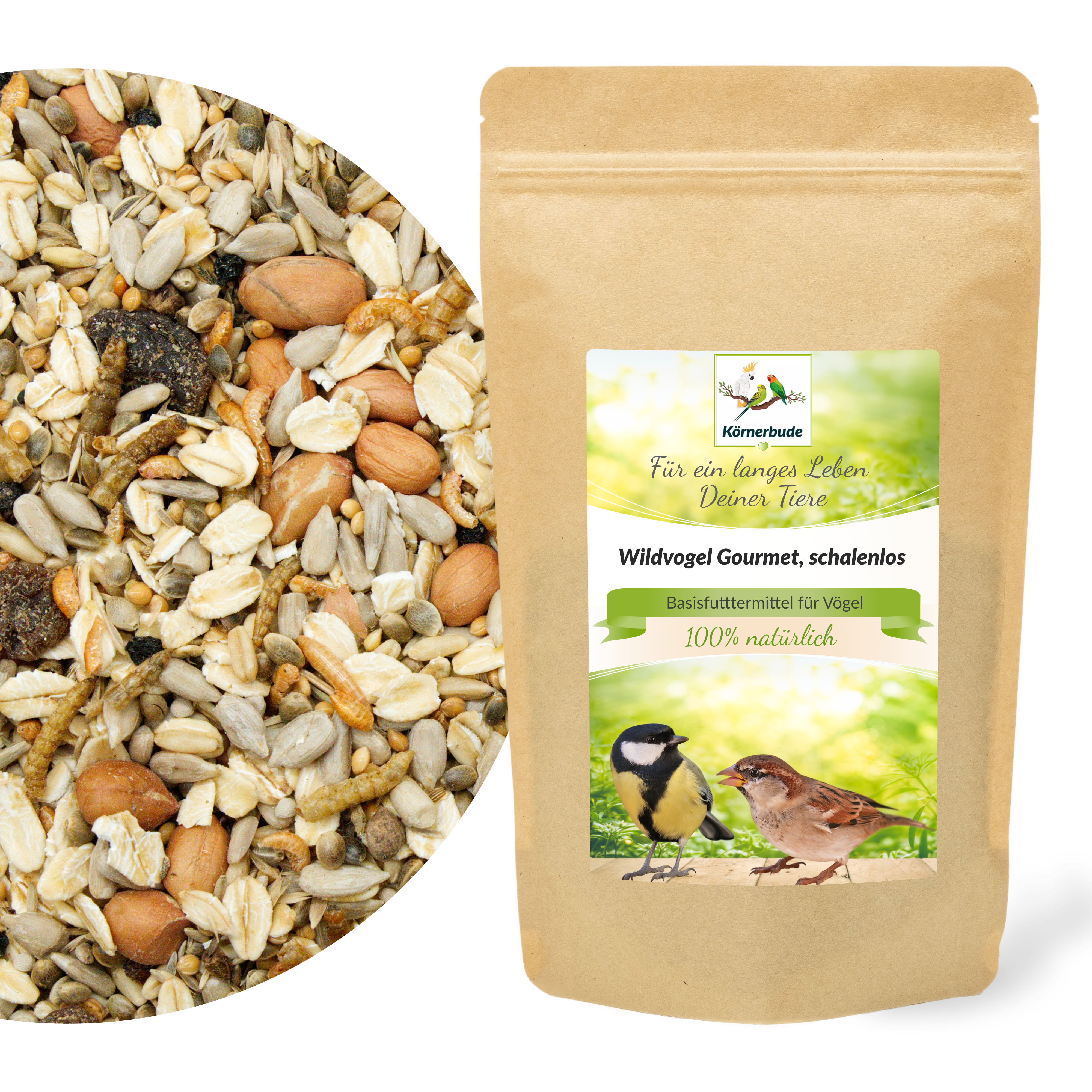 wildvogel_gourmet_schalenlos_wildvogelfutter_koernerbude Wildvogel Gourmet, schalenlos