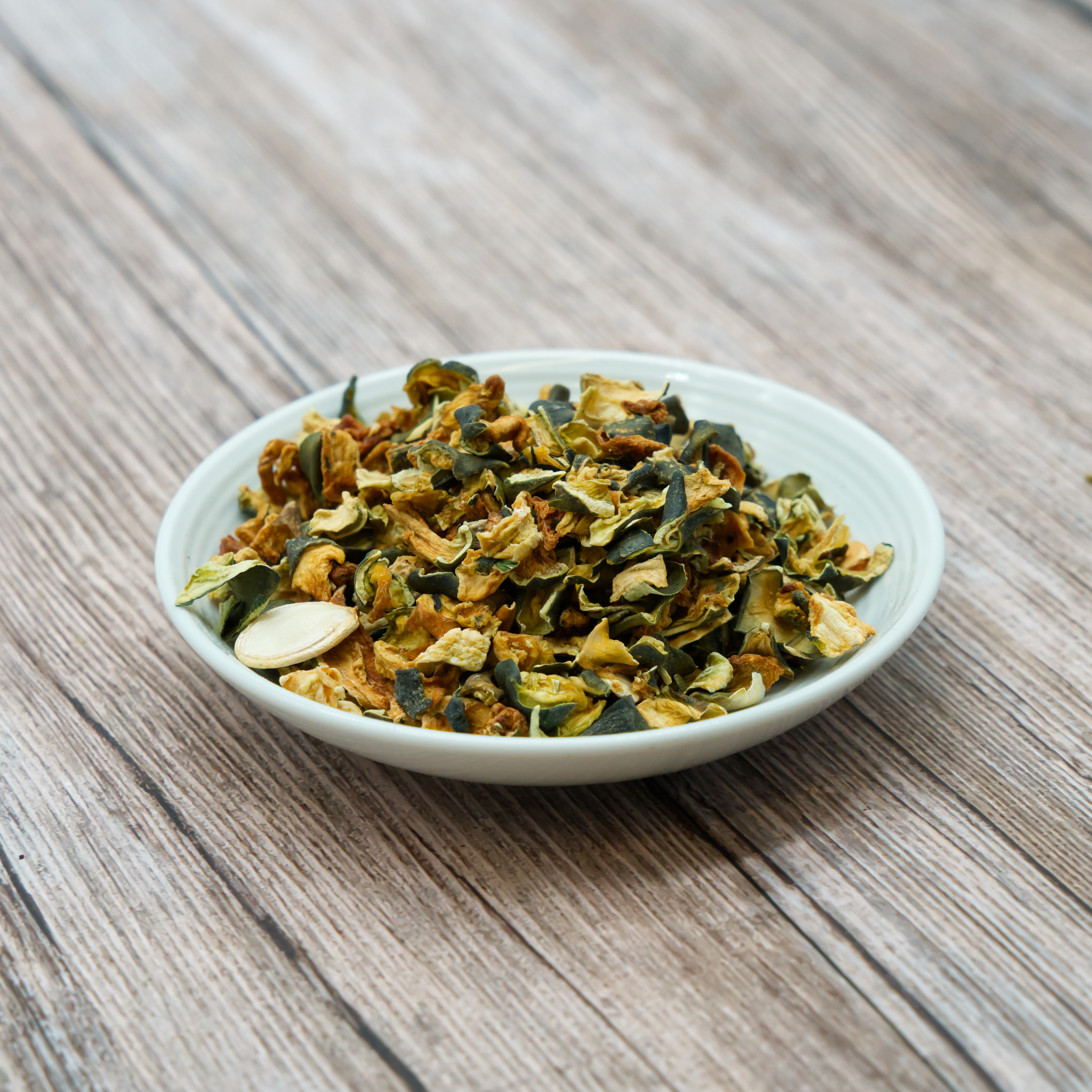 Zucchiniwürfel getrocknet