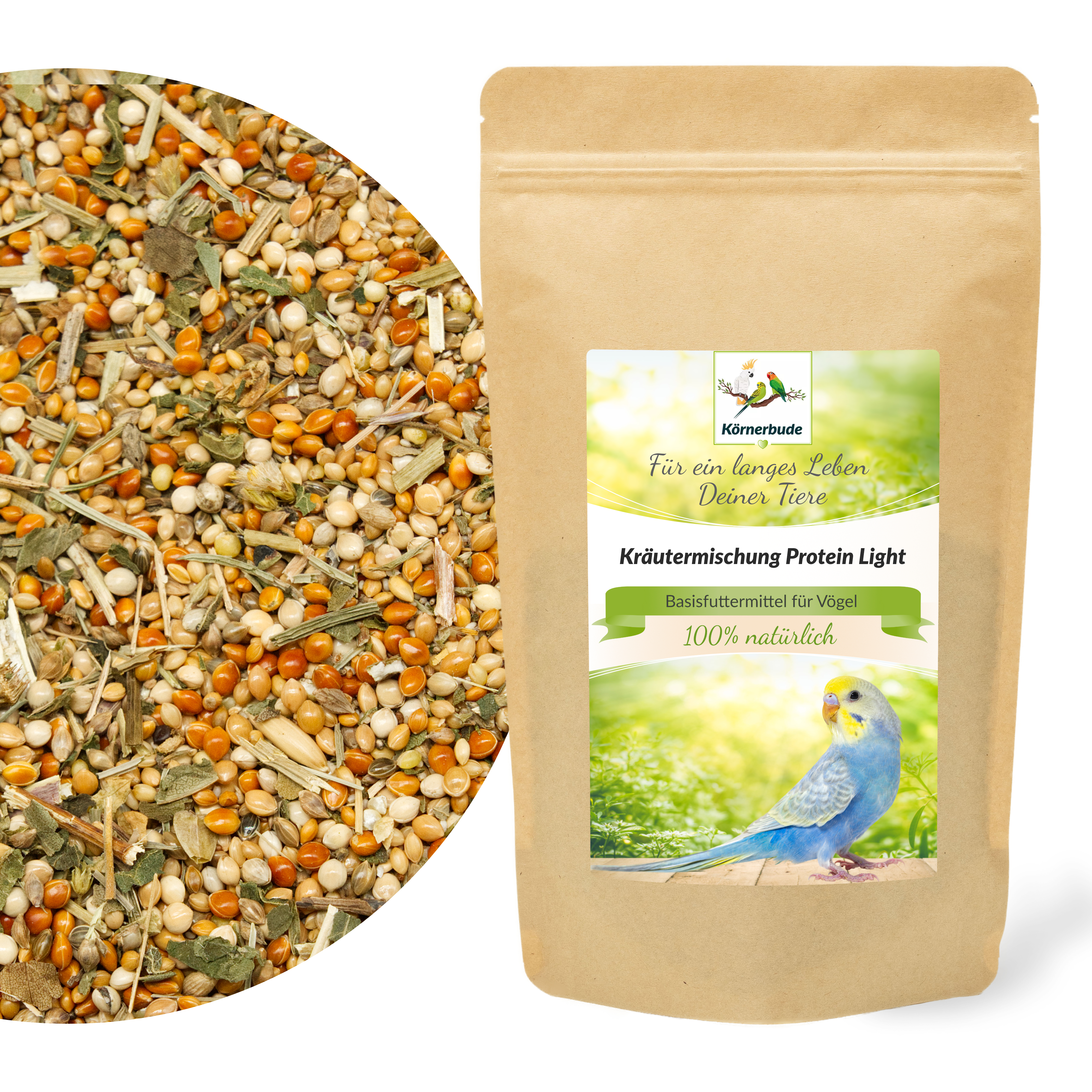 kraeutermischung_protein_light_nieren_koernerbude_wellensittichfutter Kräutermischung Protein Light 500g