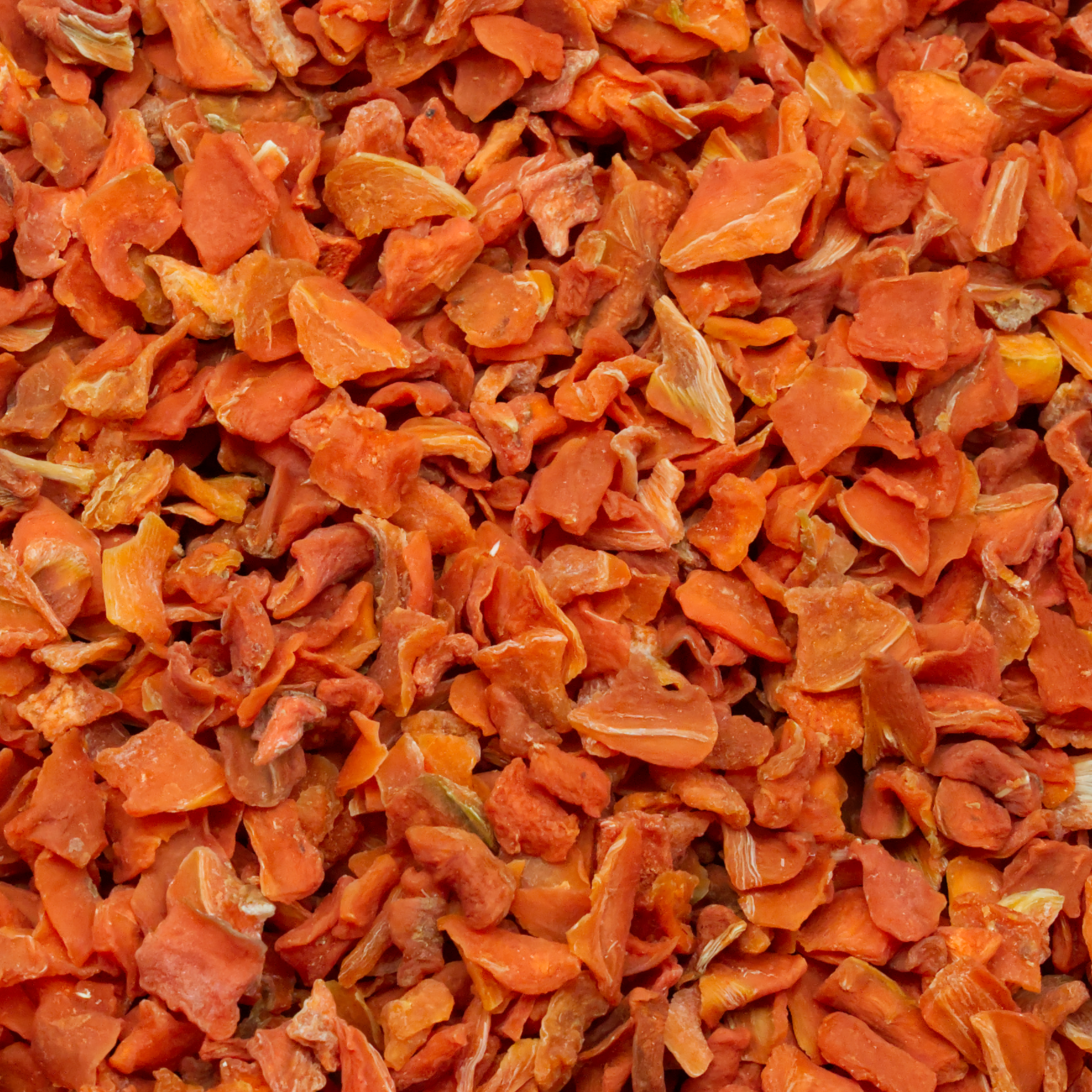 Karottenwürfel getrocknet